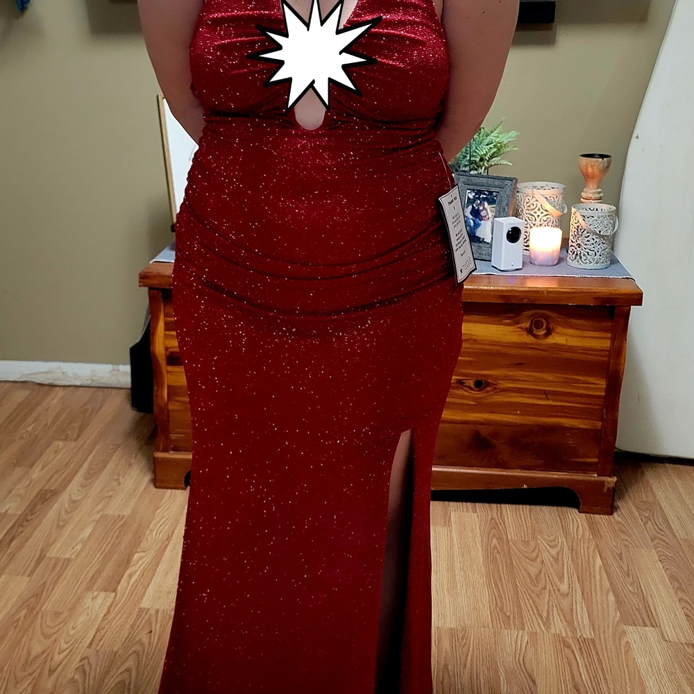 Elegant Red Evening Gown